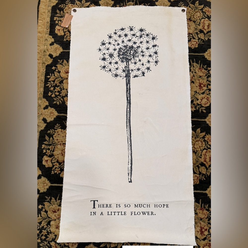 Floral Print Wall Hanging